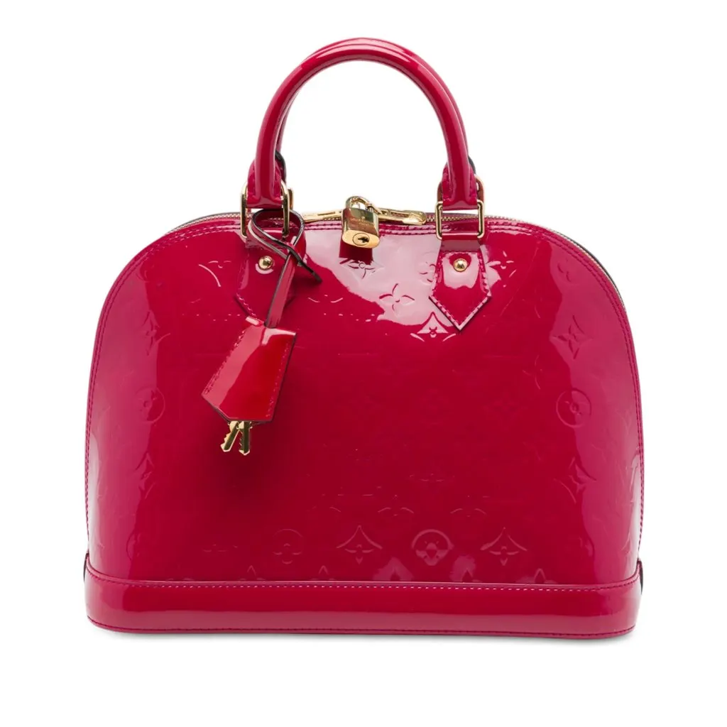 Louis Vuitton Monogram Vernis Alma PM Pink Leather Very good - Front View