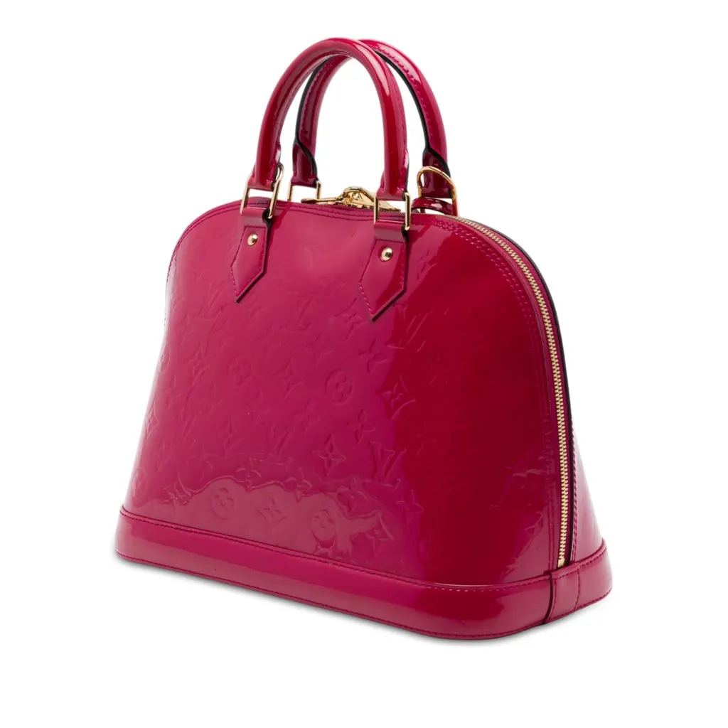 Louis Vuitton Monogram Vernis Alma PM Pink Leather Very good - Back View