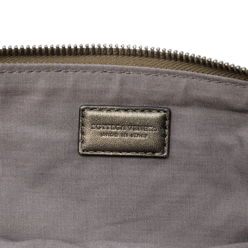 Bottega Veneta Nappa Intrecciato Wristlet Clutch Brown Leather Very good - Box View