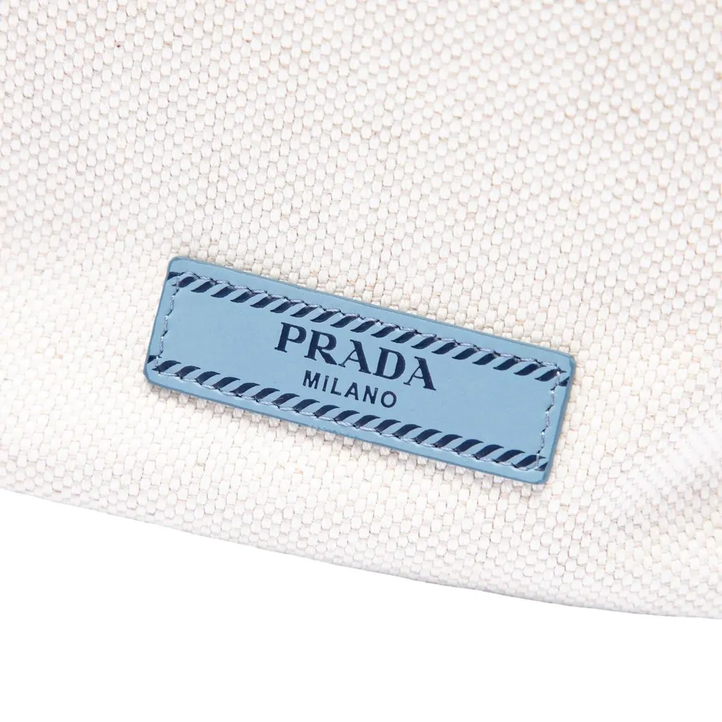 Prada Canvas Mistolino Drawstring Pouch Brown Canvas Very good - Box View
