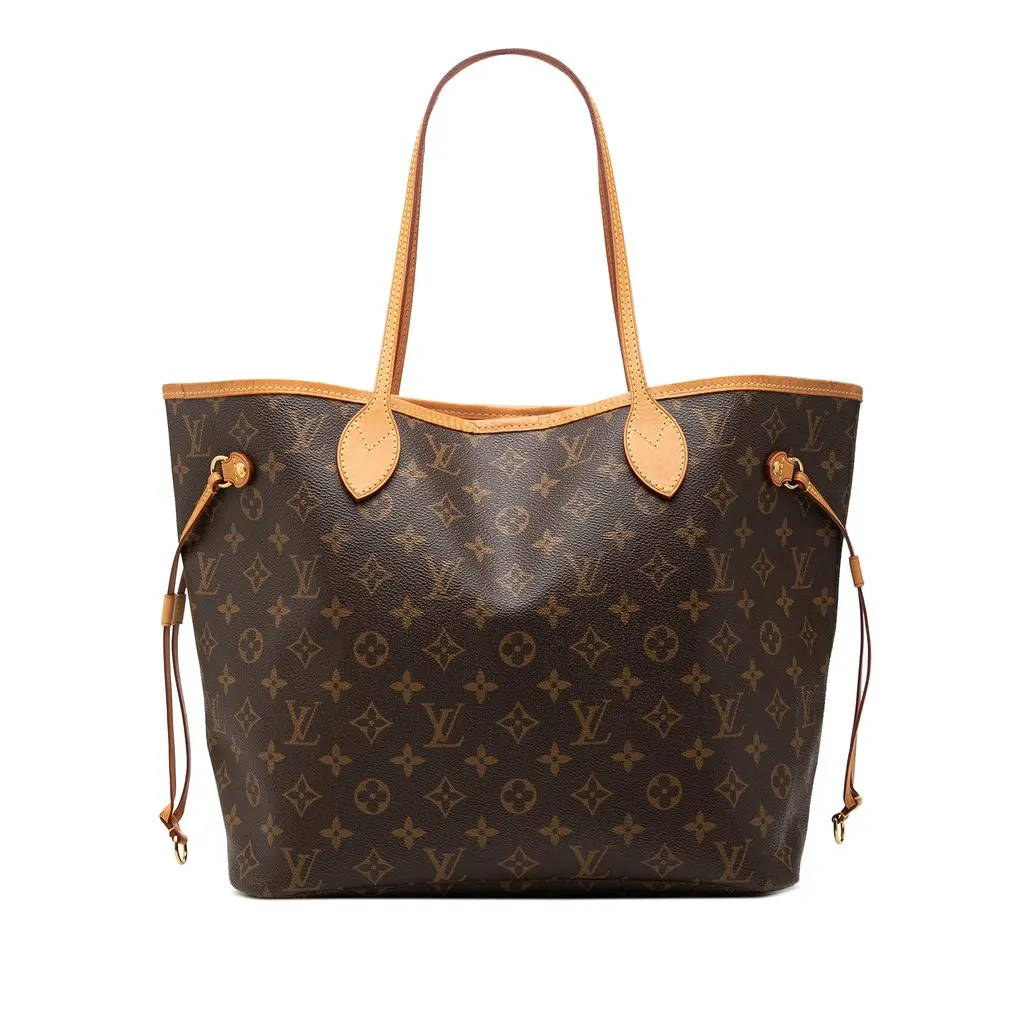 Louis Vuitton Monogram Neverfull MM Brown Very good - Front View