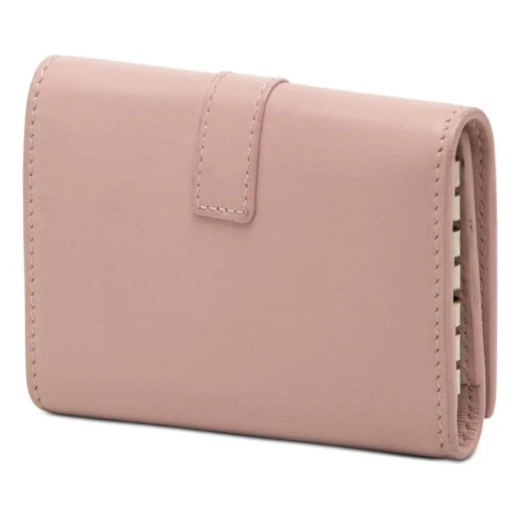 Saint Laurent Smooth Calfskin 6 Key Case Pink Leather Good - Back View