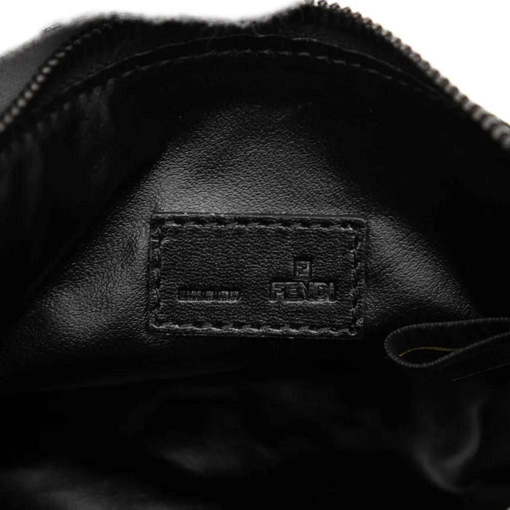 Fendi Zucchino Canvas Handbag Black Very good - Box View