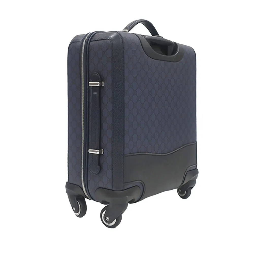 Gucci Small GG Supreme Ophidia Cabin Trolley Blue Canvas Very good - Back View