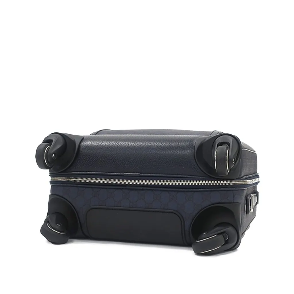 Gucci Small GG Supreme Ophidia Cabin Trolley Blue Canvas Very good - Inside View