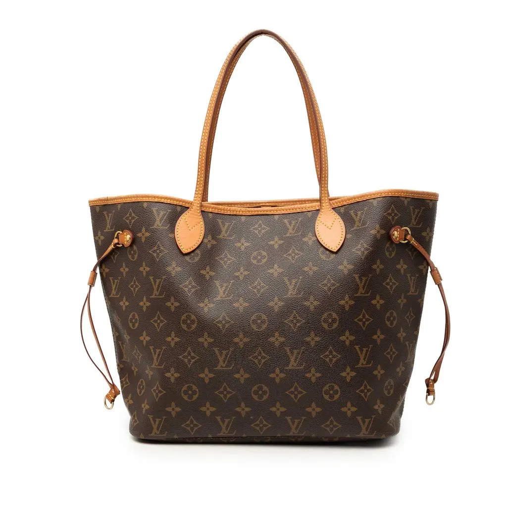 Louis Vuitton Monogram Neverfull MM Brown Very good - Front View