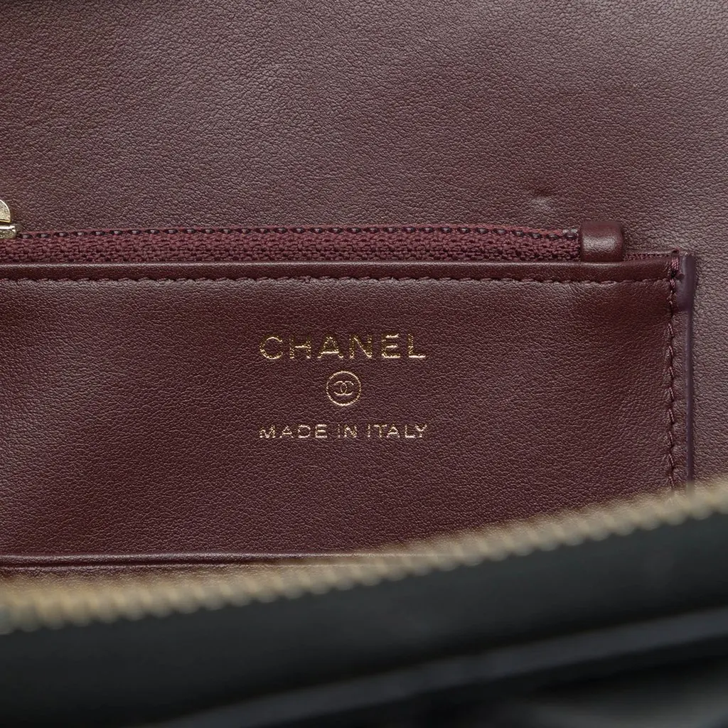 Chanel Medium Quilted Aged Calfskin Reissue 2.55 Pouch with Handle Black Leather Very good - Box View