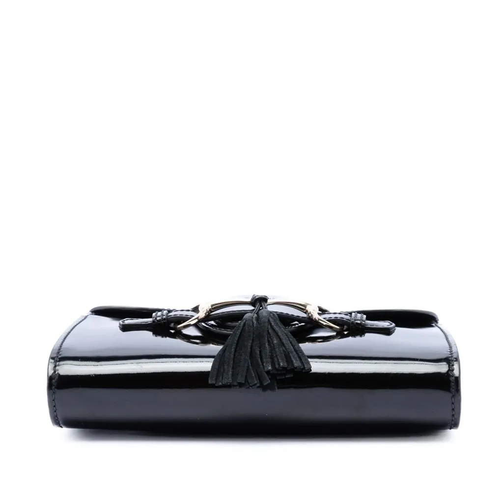 Gucci Mini Patent Emily Crossbody Black Leather Very good - Inside View