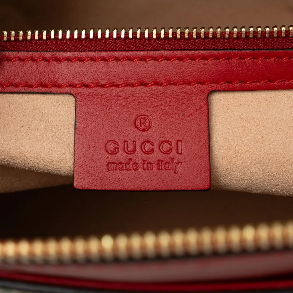 Gucci GG Supreme Blooms Linea A Satchel Beige Canvas Very good - Box View