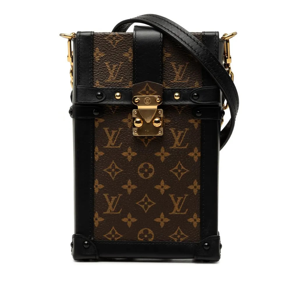 Louis Vuitton Monogram Pochette Trunk Verticale Brown Very good - Front View
