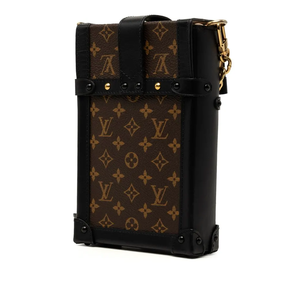 Louis Vuitton Monogram Pochette Trunk Verticale Brown Very good - Back View