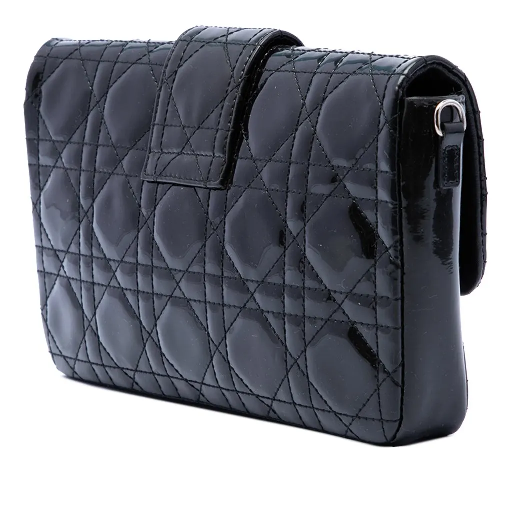 Dior Patent Cannage Miss Dior Promenade Crossbody Black Leather Very good - Back View