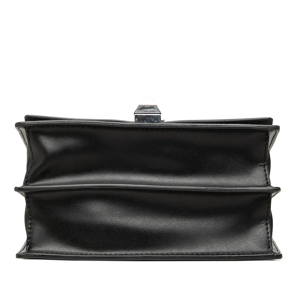 Fendi Small Leather Kan I Crossbody Black Leather Good - Inside View