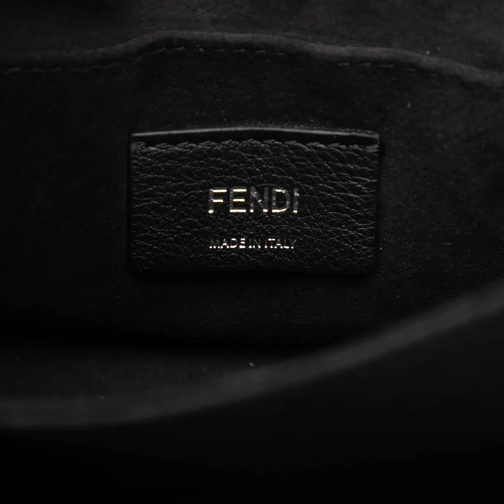 Fendi Small Leather Kan I Crossbody Black Leather Good - Box View