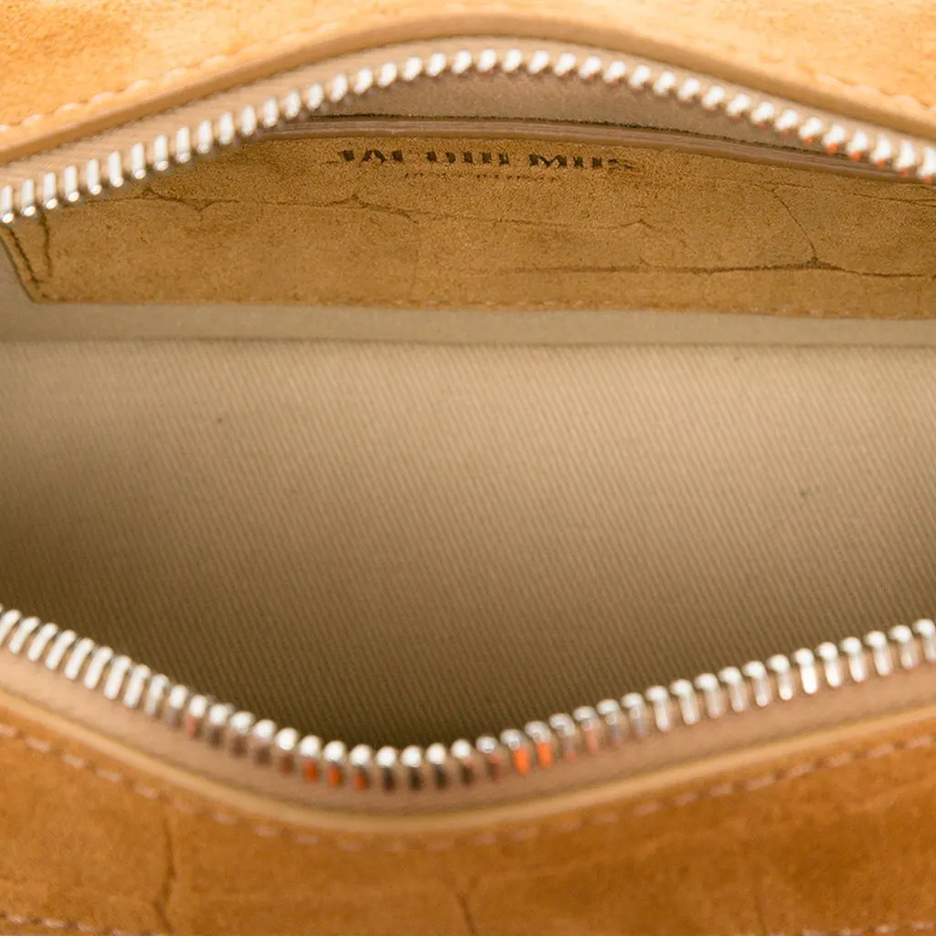 Jacquemus Croc Embossed Suede Le Baneto Brown Suede Very good - Model View