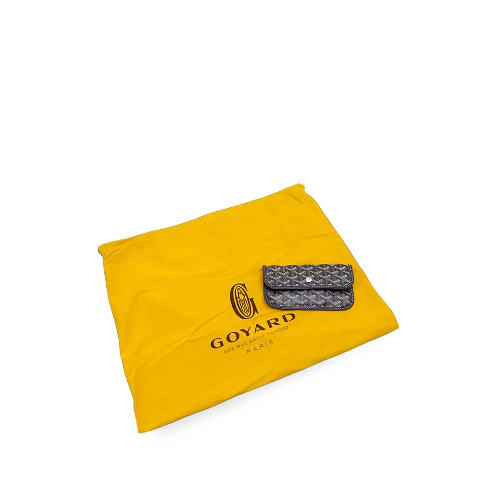 Goyard Goyardine Saint Louis PM Blue Canvas Very good - Box View