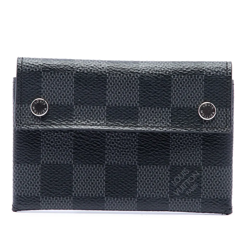 Louis Vuitton Damier Graphite Compact Modulable Wallet Black Canvas Very good - Front View