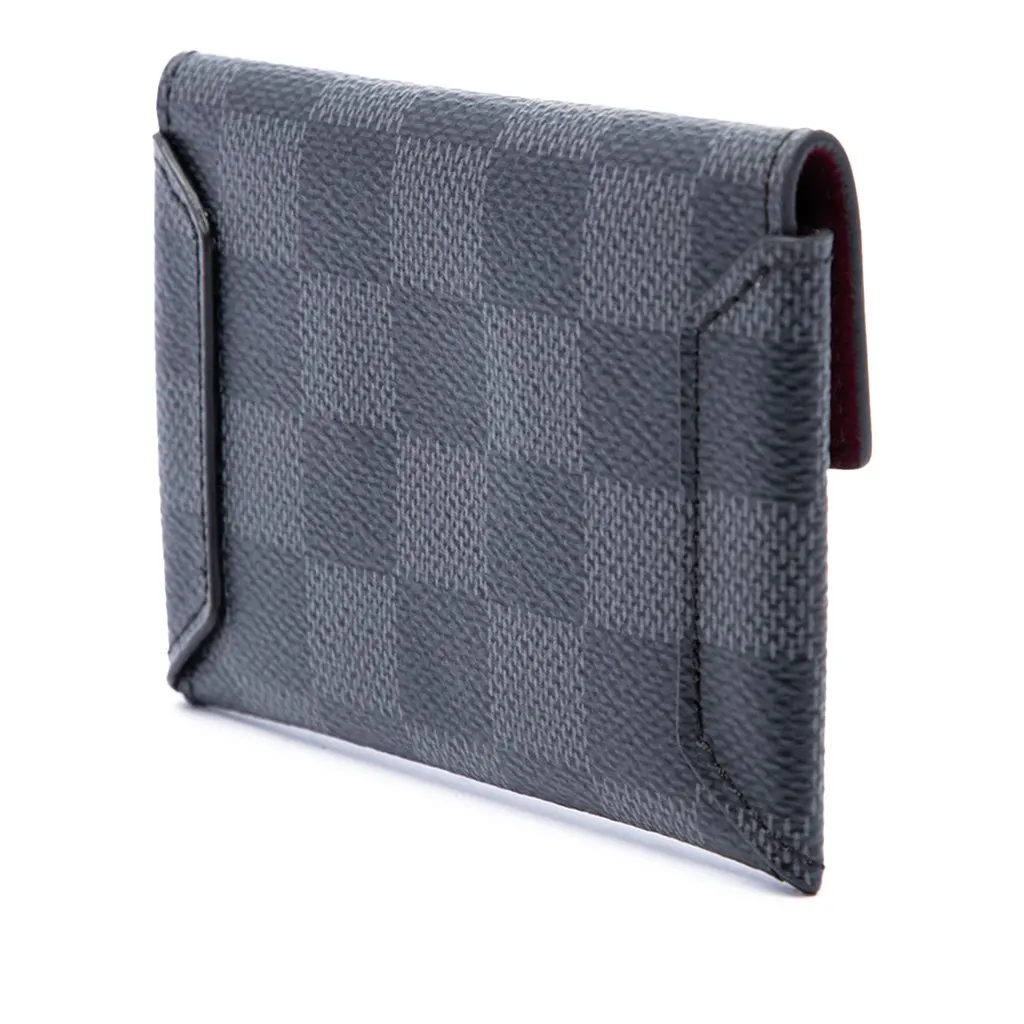 Louis Vuitton Damier Graphite Compact Modulable Wallet Black Canvas Very good - Back View