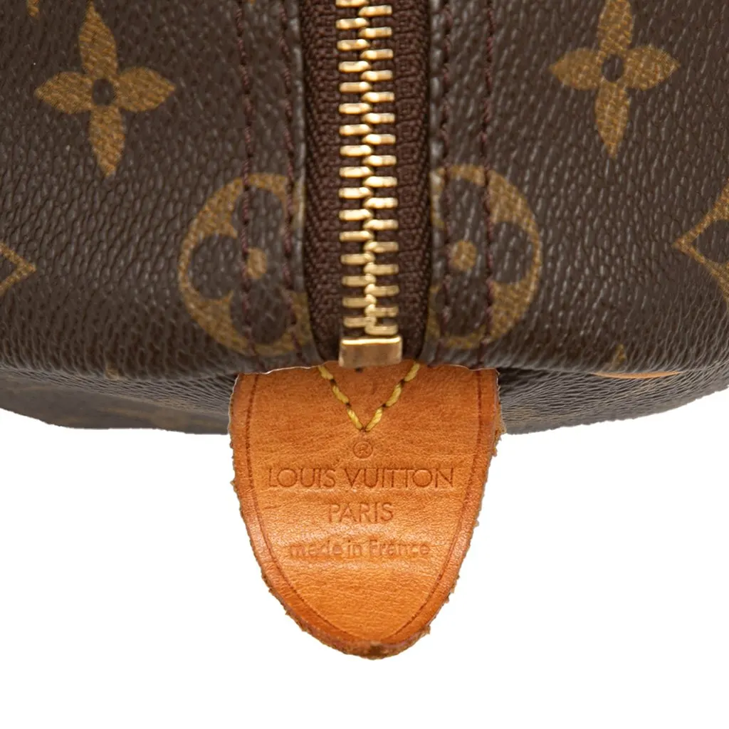 Louis Vuitton Monogram Speedy 35 Brown Canvas Good - Model View