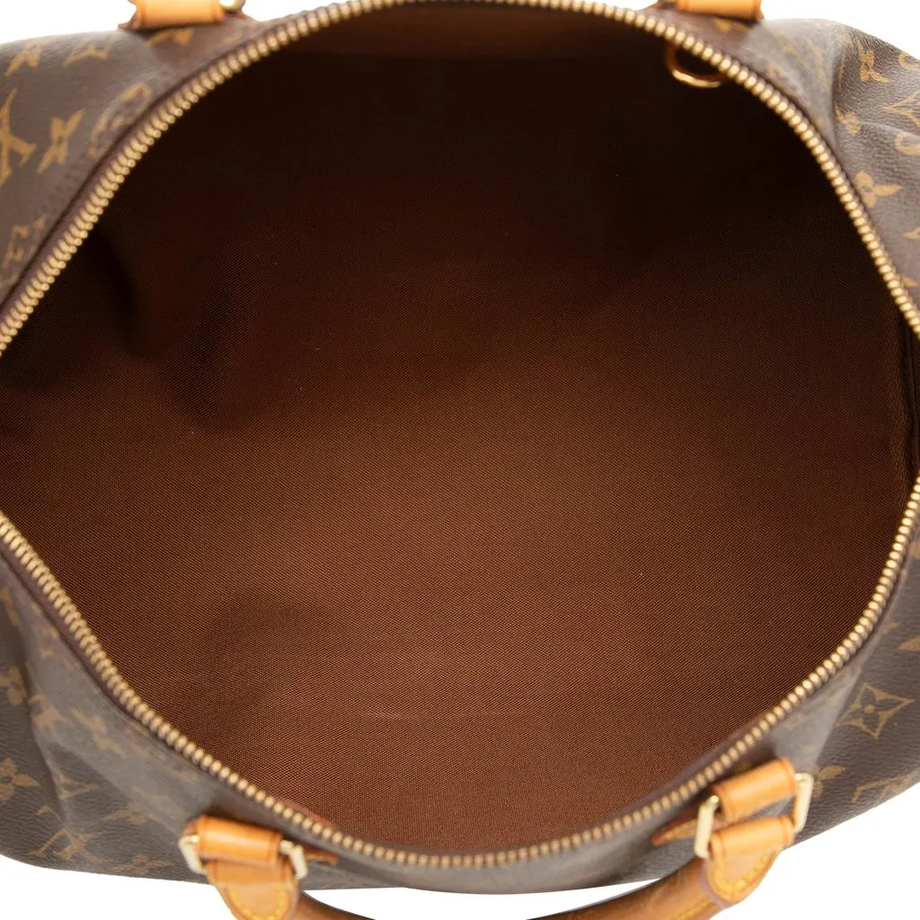 Louis Vuitton Monogram Speedy 35 Brown Canvas Good - Box View