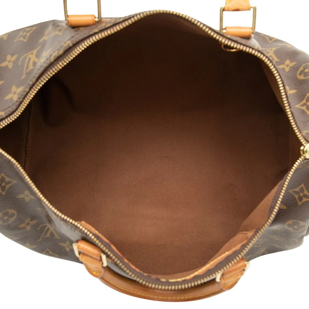 Louis Vuitton Monogram Speedy 35 Brown Very good - Model View