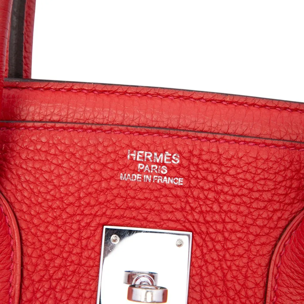 Hermès Togo Birkin Retourne 35 Red Leather Very good - Box View