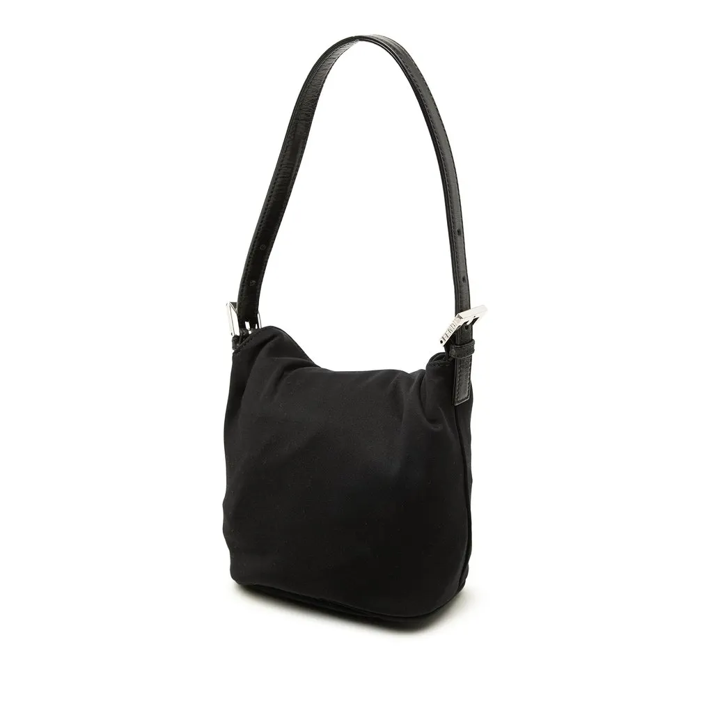 Fendi Nylon Handbag Black Very good - Back View