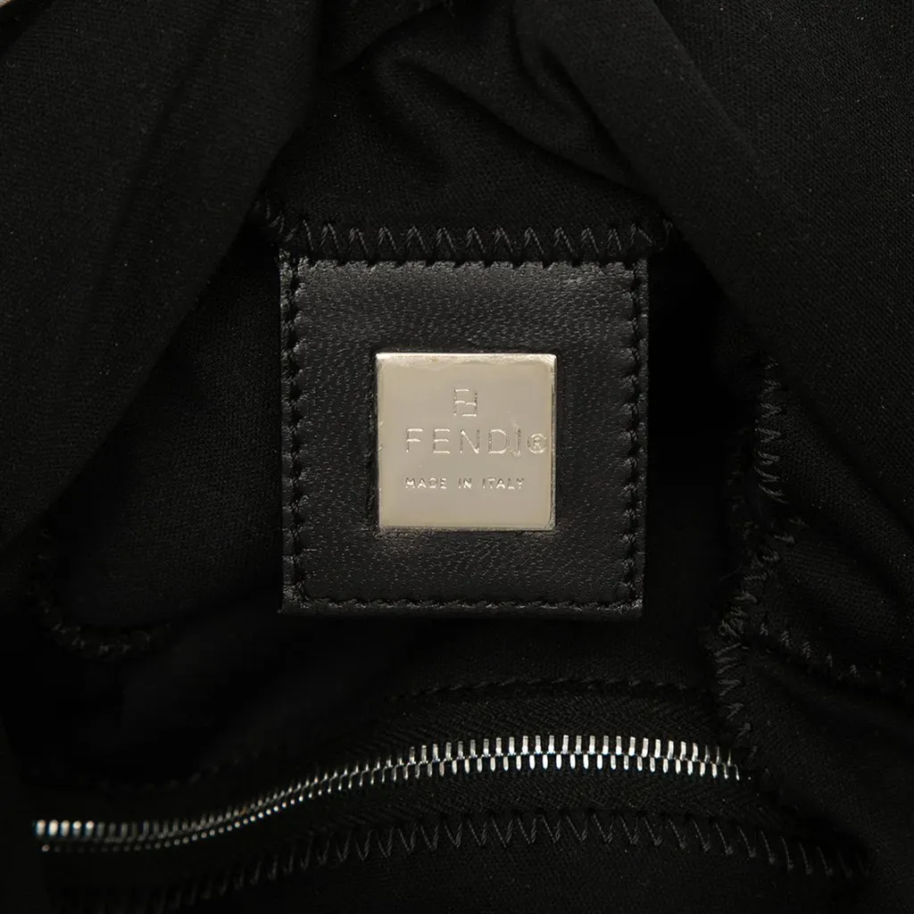Fendi Nylon Handbag Black Very good - Box View