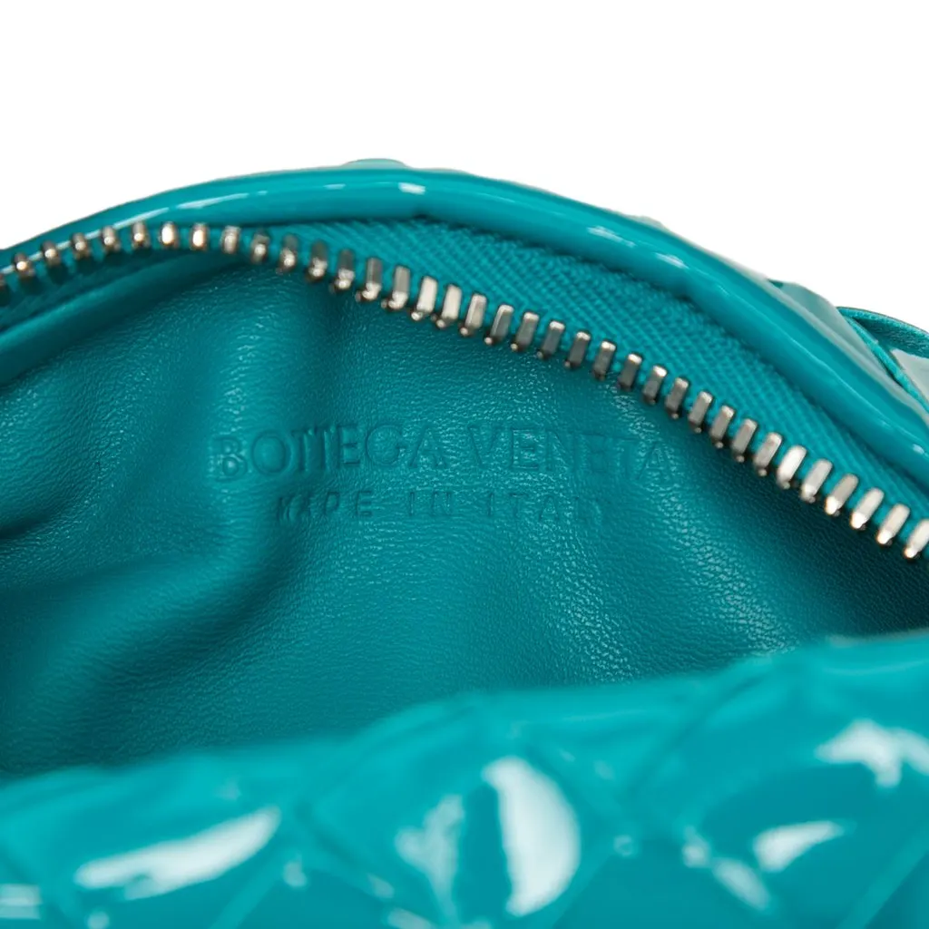 Bottega Veneta Mini Patent Intrecciato Jodie Blue Leather Very good - Box View