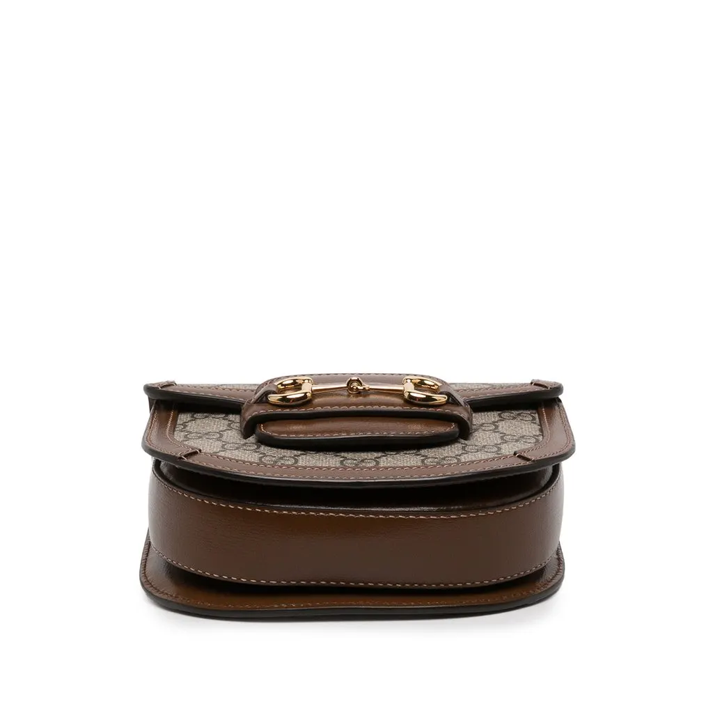 Gucci GG Supreme Horsebit 1955 Rounded Belt Bag Beige Canvas Very good - Inside View
