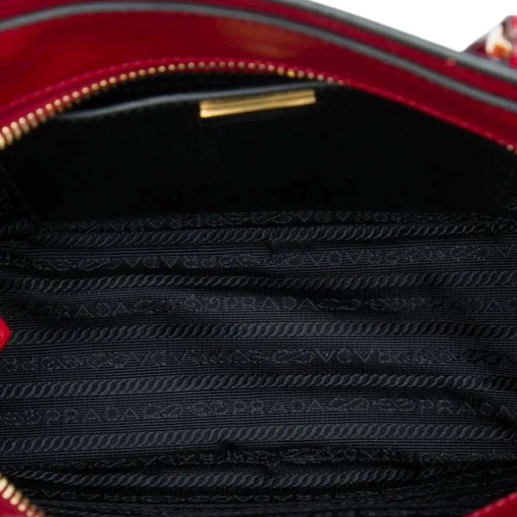 Prada Saffiano Lux Metropolis Tote Red Leather Very good - Box View