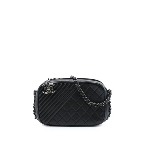 Chanel Small Quilted Lambskin Coco Boy Camera Bag