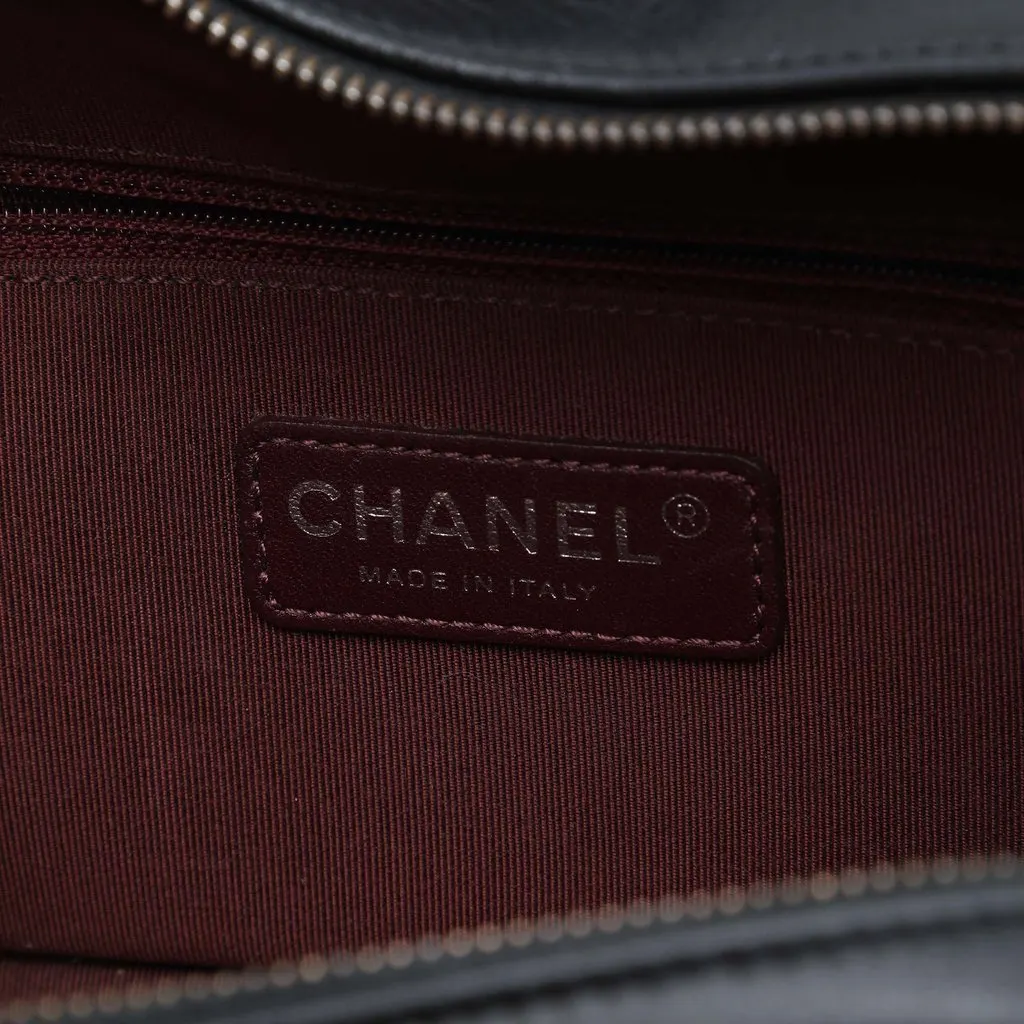 Chanel Small Quilted Lambskin Coco Boy Camera Bag Black Leather Very good - Box View
