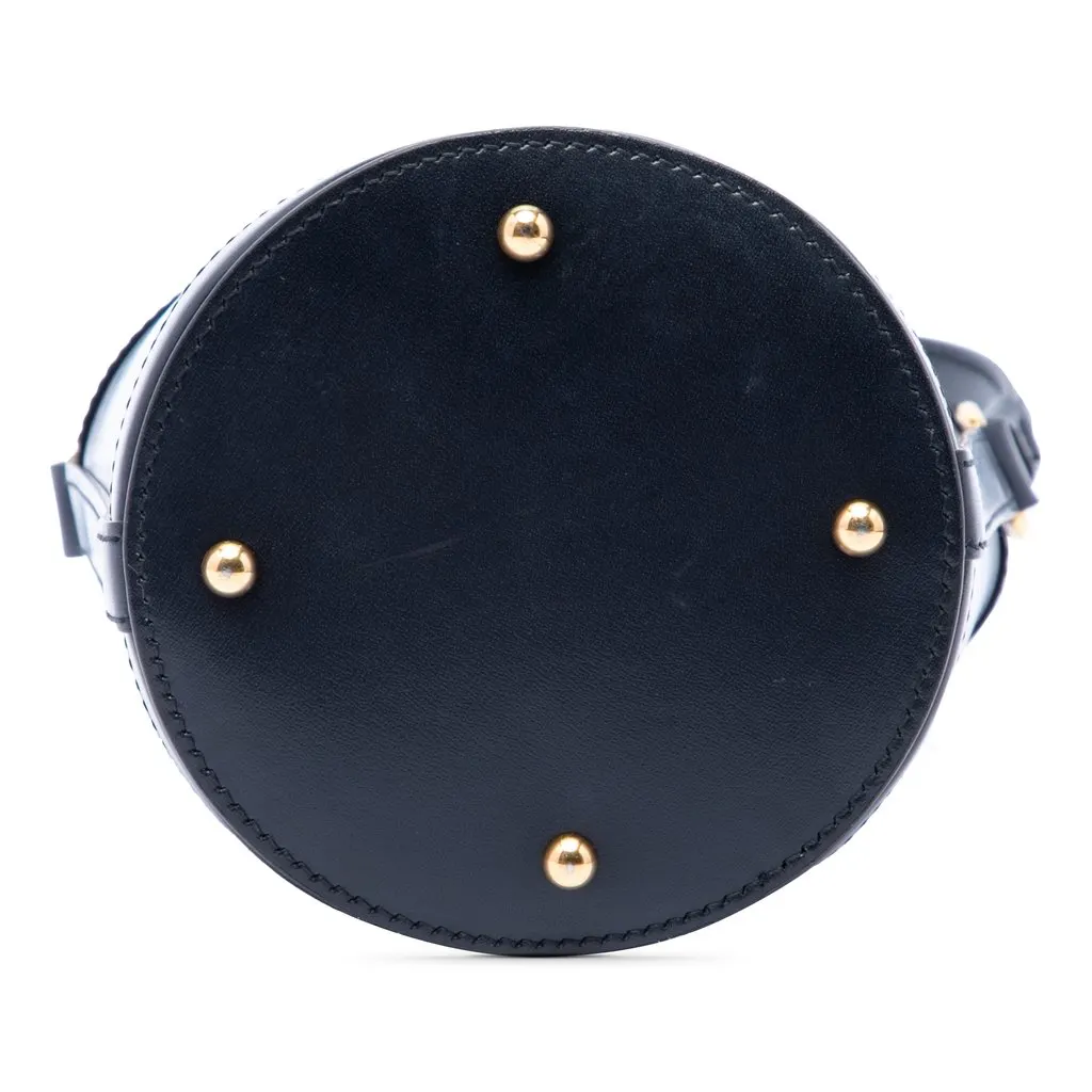 Gucci Mini Calfskin Ophidia Bucket Bag Black Leather Very good - Inside View