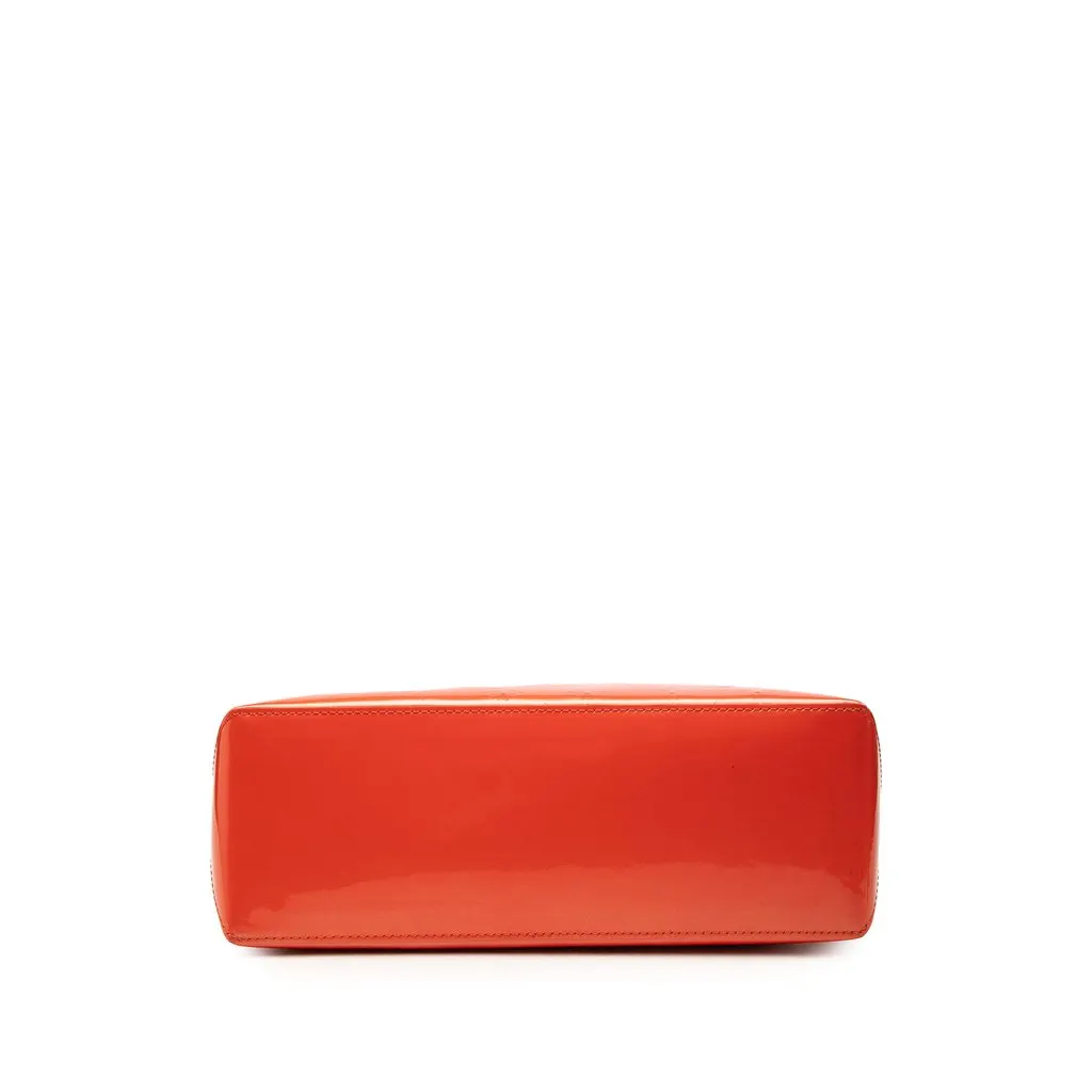 Louis Vuitton Monogram Vernis Wilshire PM Orange Leather Very good - Inside View