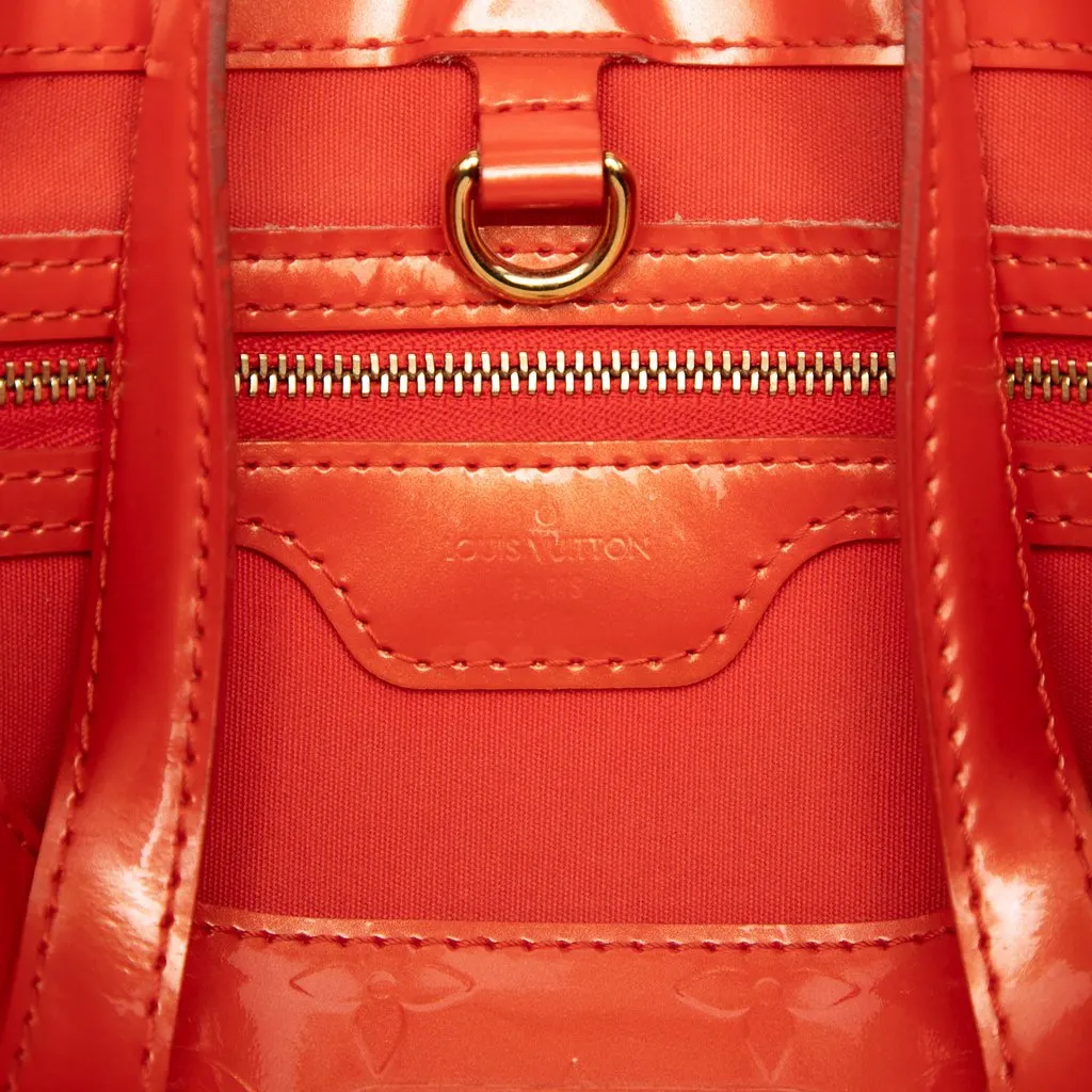 Louis Vuitton Monogram Vernis Wilshire PM Orange Leather Very good - Box View