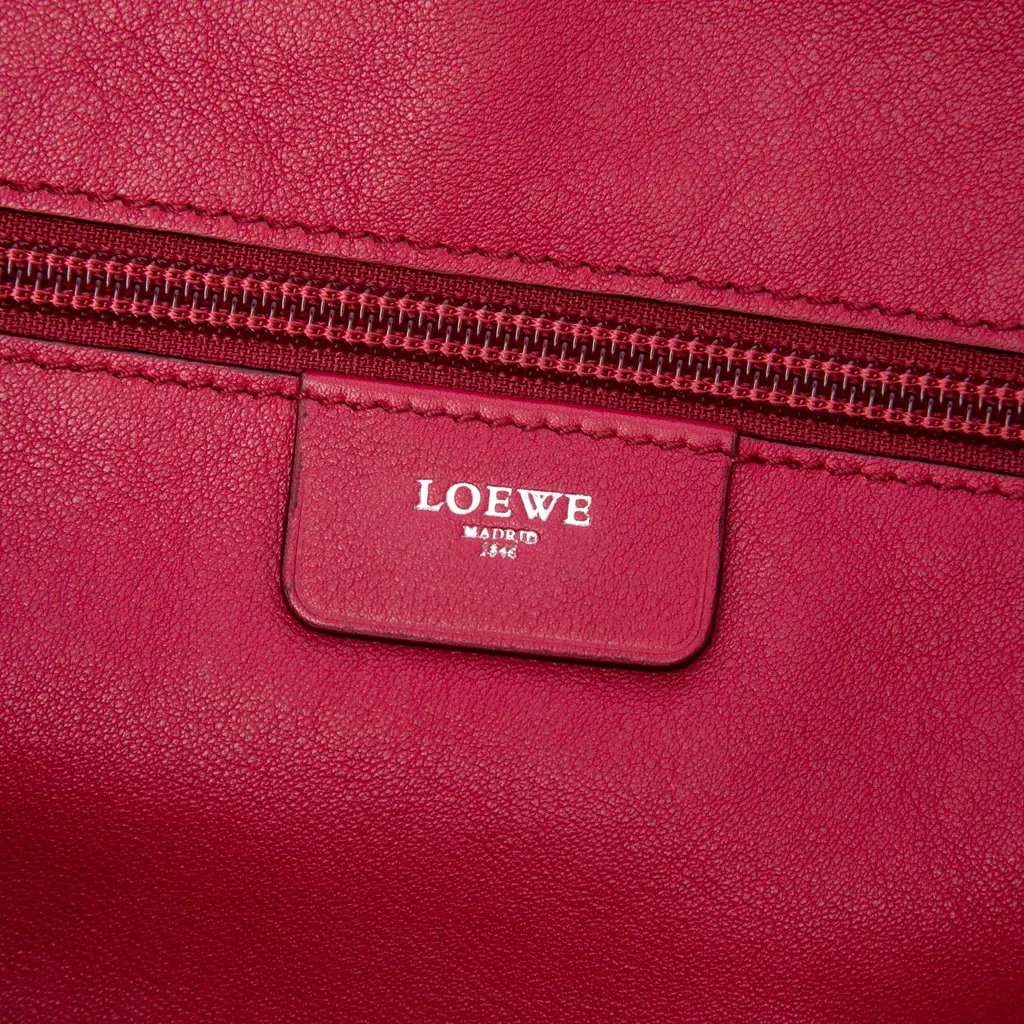 LOEWE Leather Anagram Shopper Tote Pink Leather Very good - Box View