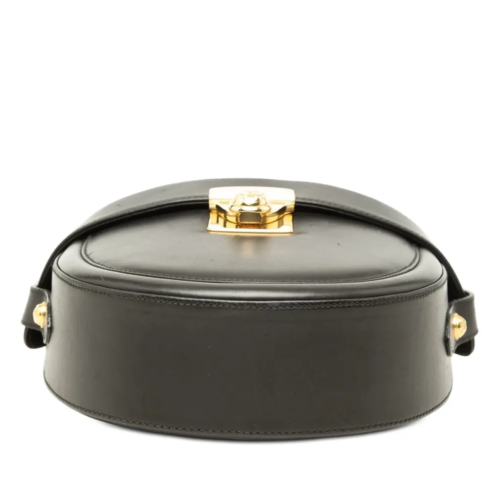 Salvatore Ferragamo Leather Half Moon Crossbody Black Leather Very good - Inside View