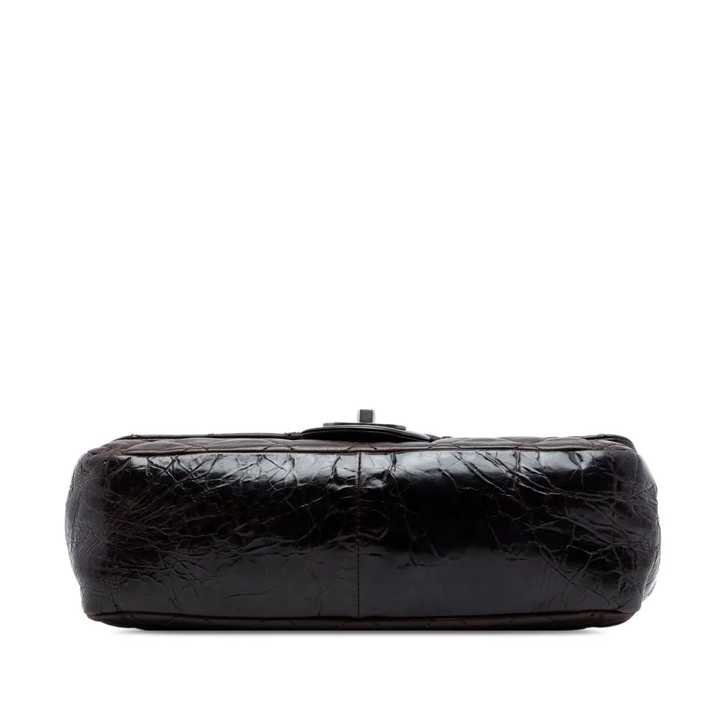 Chanel Medium Iridescent Calfskin In the Mix Flap Brown Leather Very good - Inside View