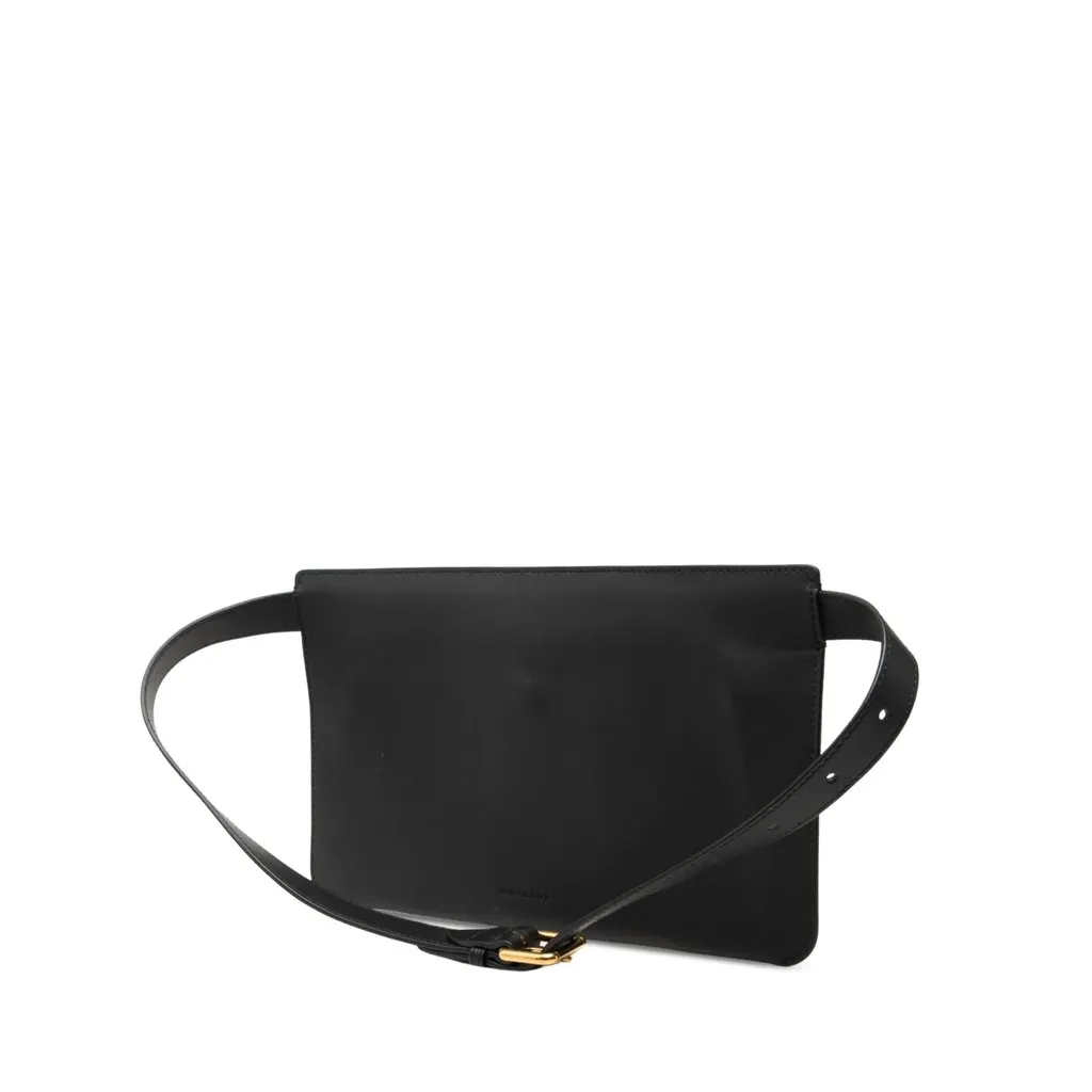 Burberry Leather Belt Bag Black Leather Very good - Back View