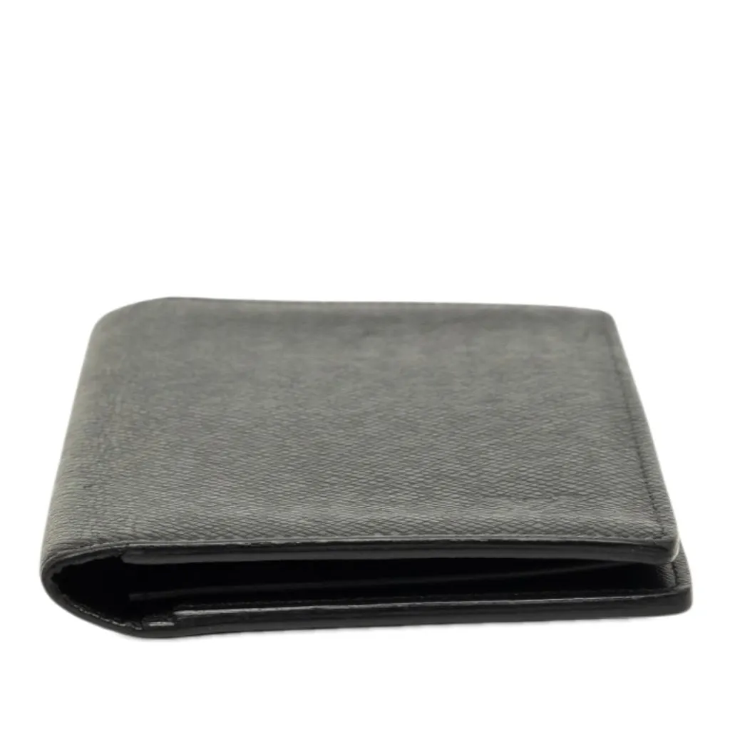 Louis Vuitton Taiga Brazza Wallet Black Leather Very good - Inside View