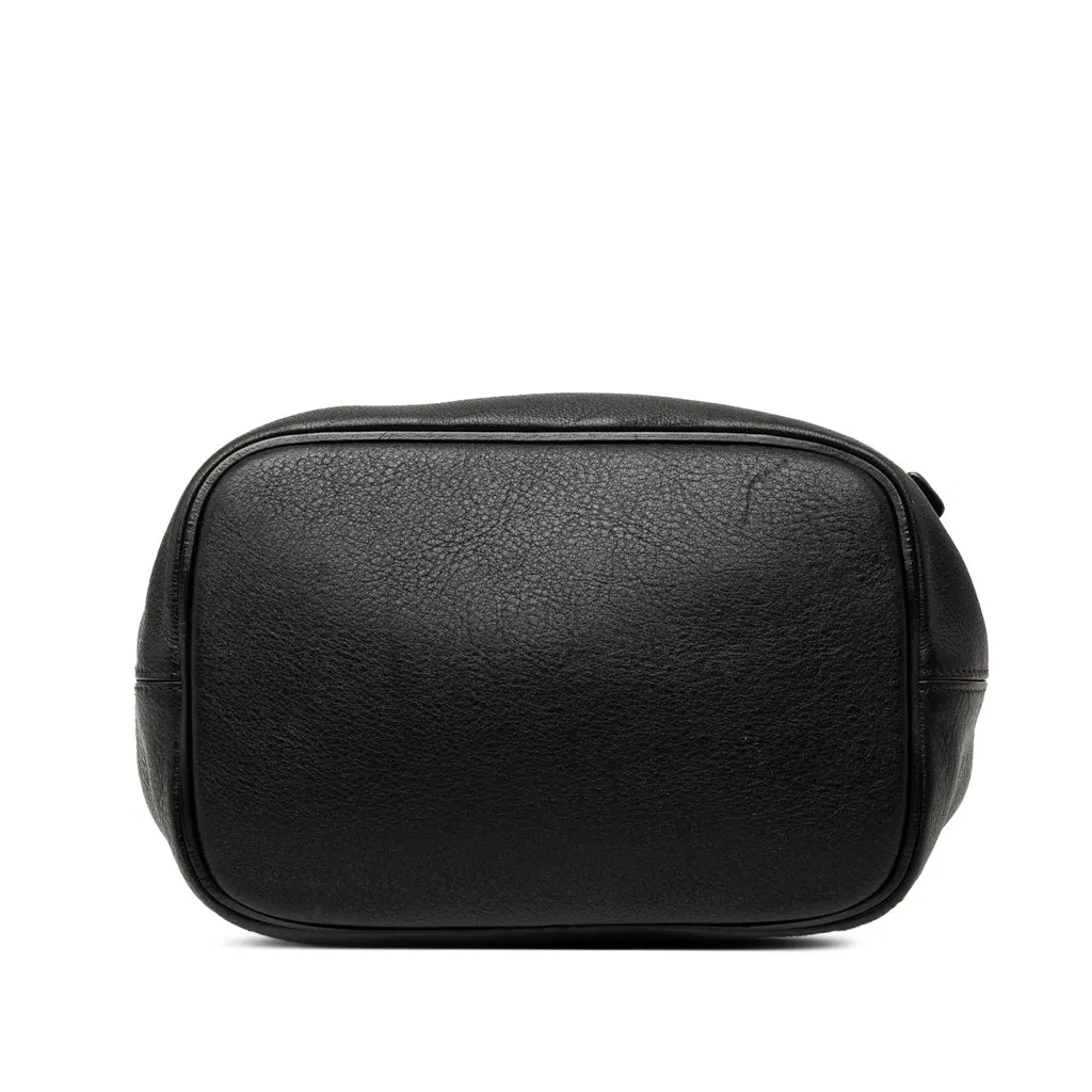 Chloé Medium Calfskin and Suede Faye Backpack Black Leather Very good - Inside View
