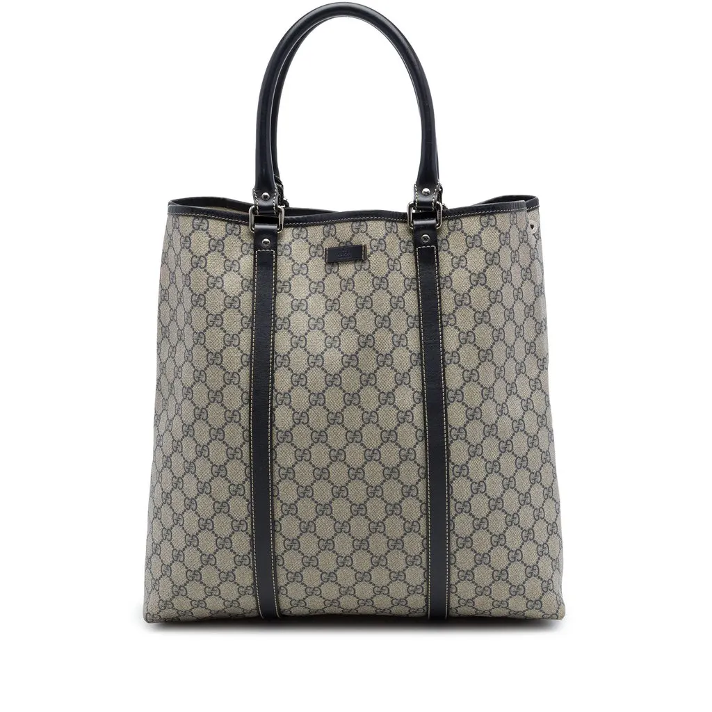 Gucci GG Supreme Joy Vertical Tote Beige Canvas Good - Front View