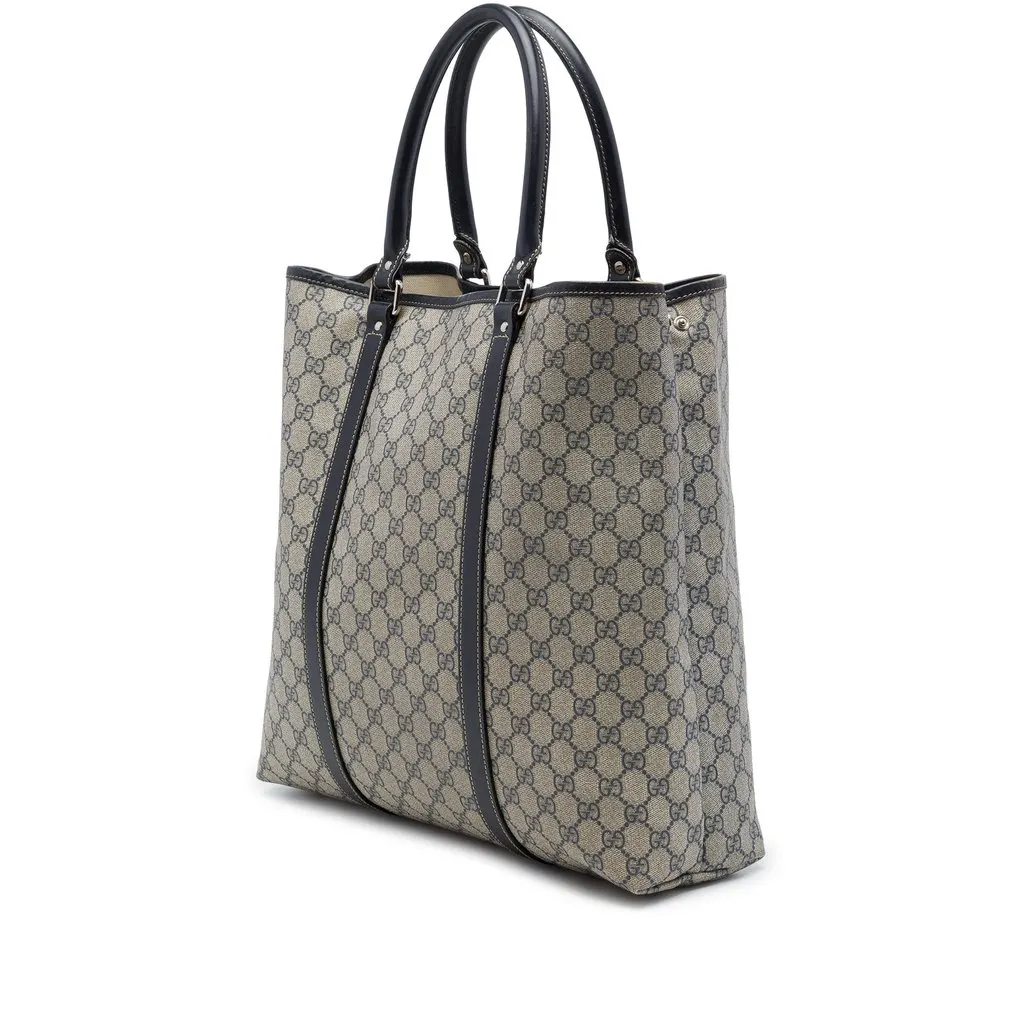 Gucci GG Supreme Joy Vertical Tote Beige Canvas Good - Back View
