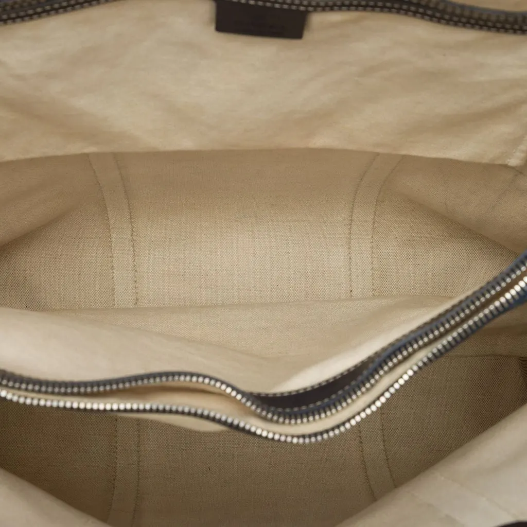 Gucci GG Supreme Joy Vertical Tote Beige Canvas Good - Model View