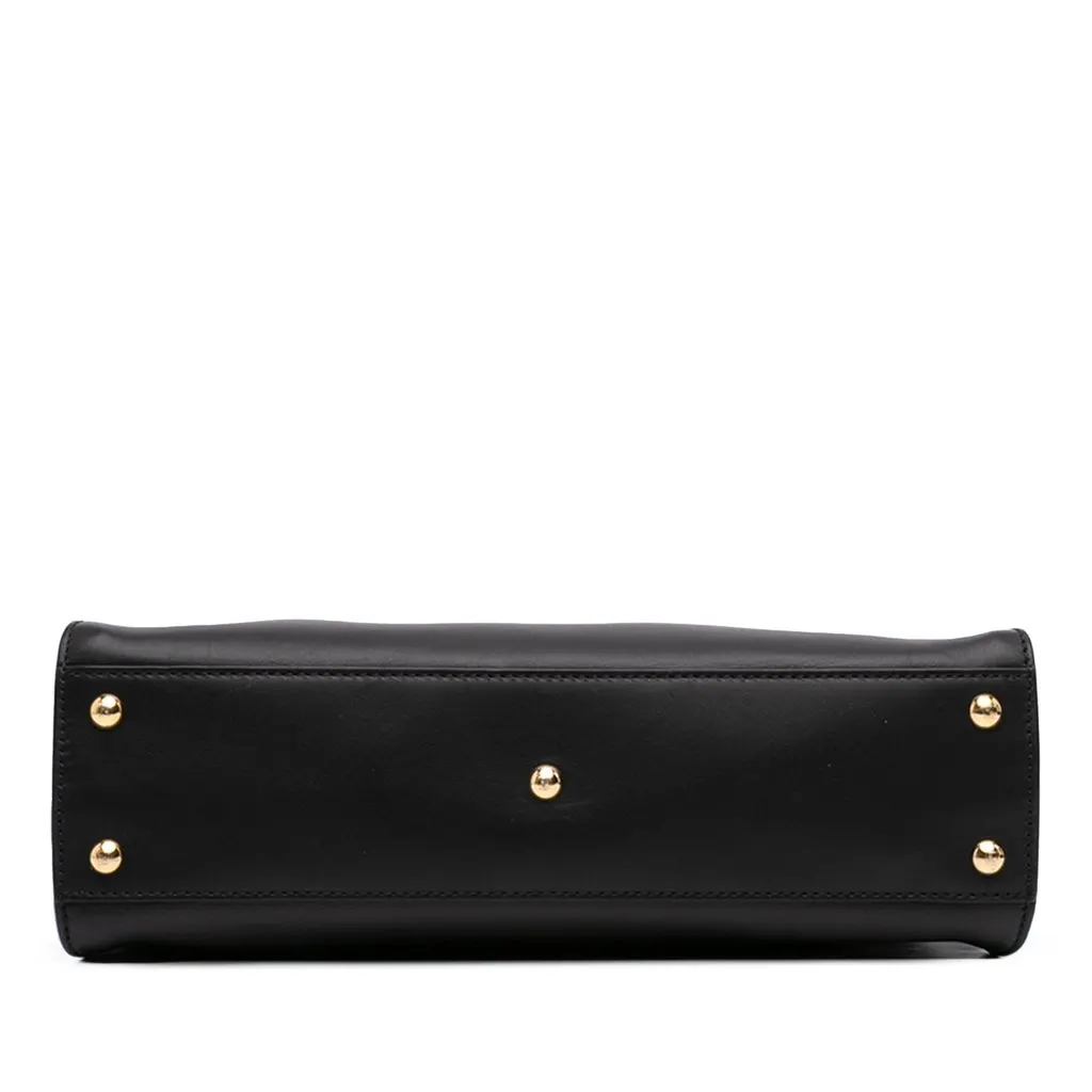 Fendi Medium Bicolor Leather Peekaboo ISeeU Satchel Black Leather Very good - Inside View