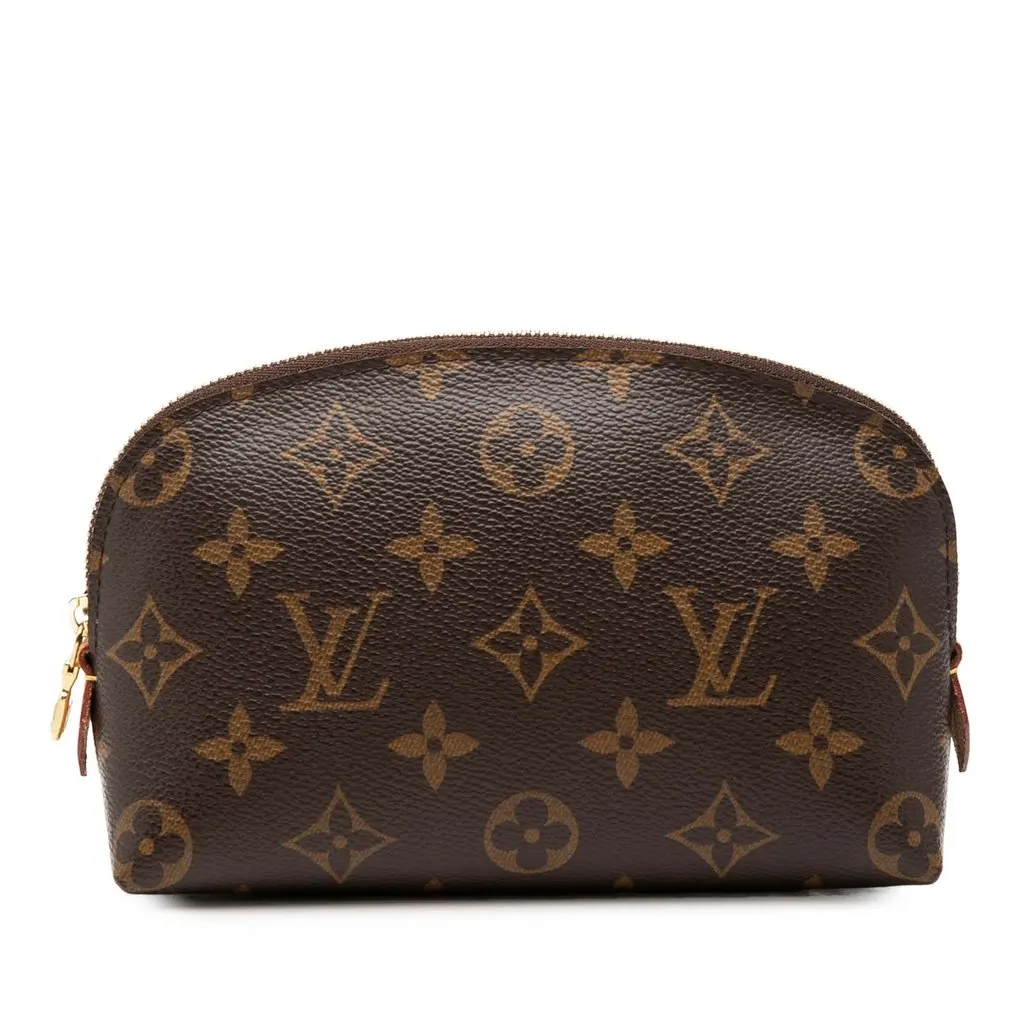 Louis Vuitton Monogram Cosmetic Pouch PM Brown Very good - Front View