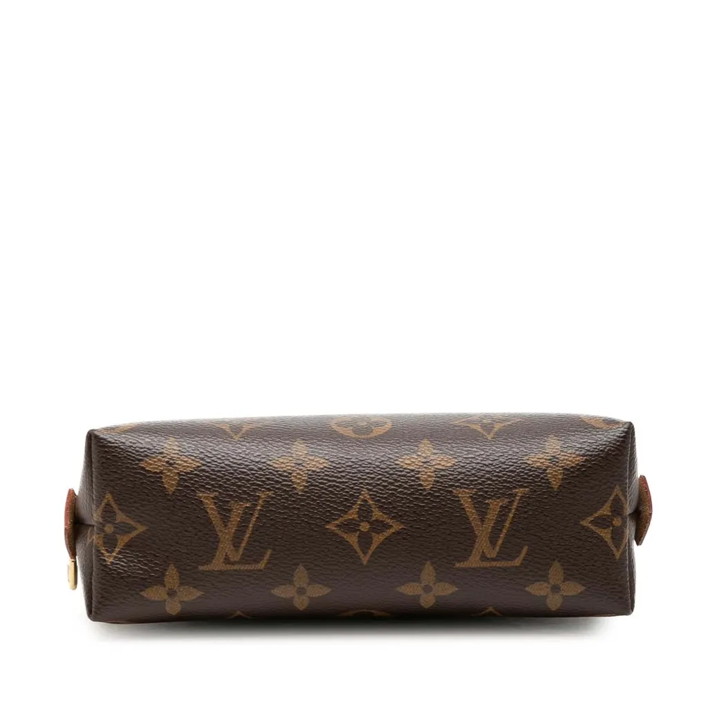 Louis Vuitton Monogram Cosmetic Pouch PM Brown Very good - Inside View
