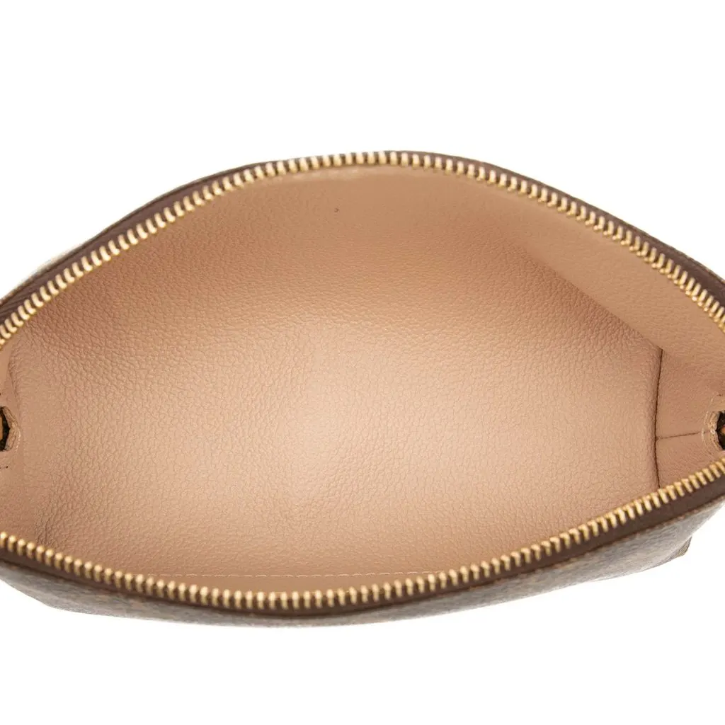Louis Vuitton Monogram Cosmetic Pouch PM Brown Very good - Model View