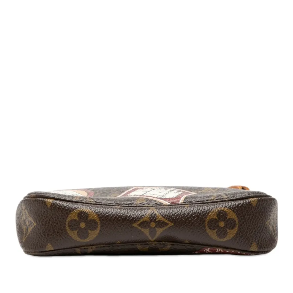 Louis Vuitton Monogram Trunks and Bags Patch Mini Pochette Accessoires Brown Very good - Inside View